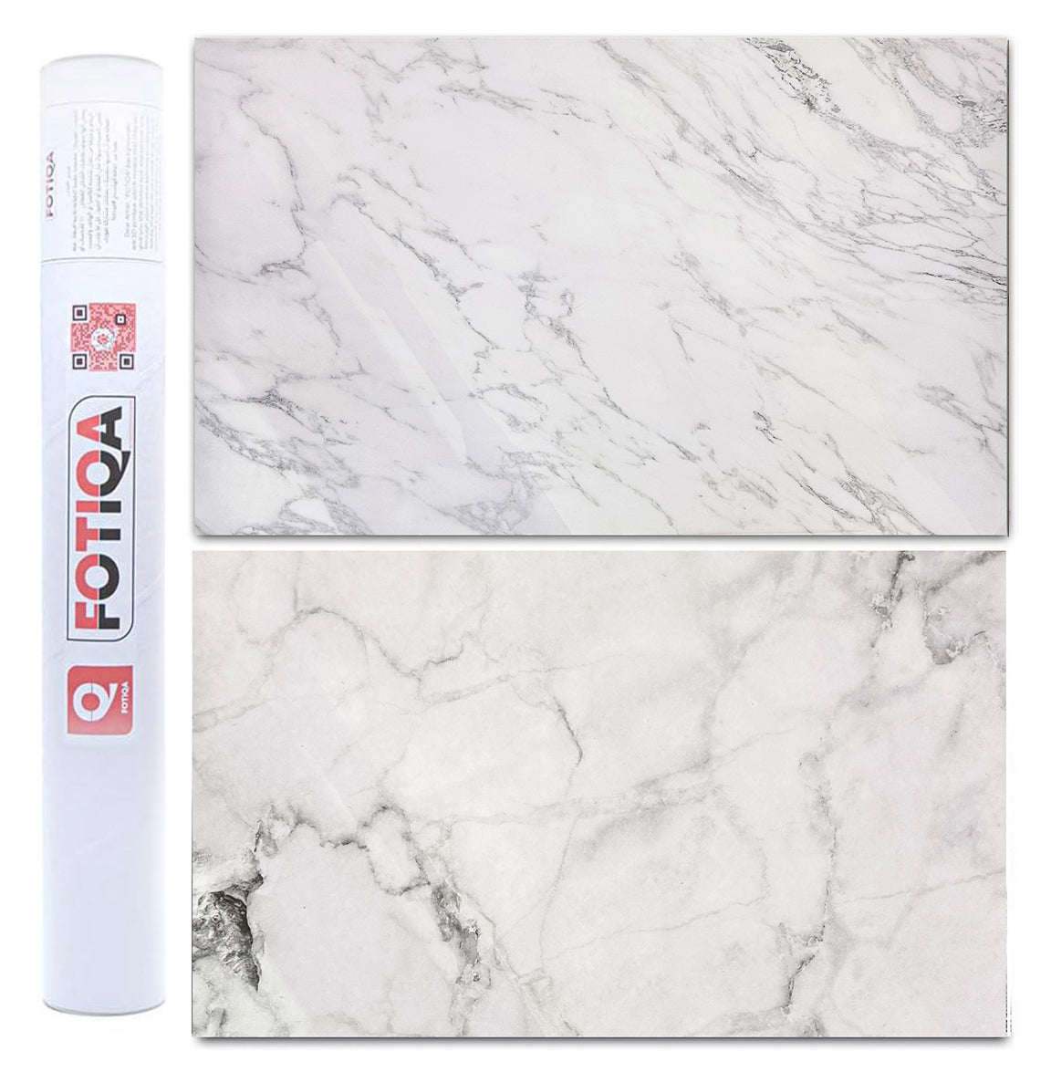 3D Double sided furniture wrap Marble and white marble Backdrop #8849
