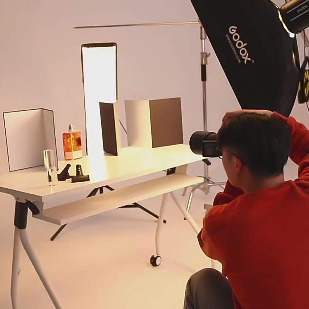 FOTIQA - Photography Reflector Collapsible Cardboard White Black Silver Reflective Paper Soft Board Photography Props For Photo Shooting (A4)