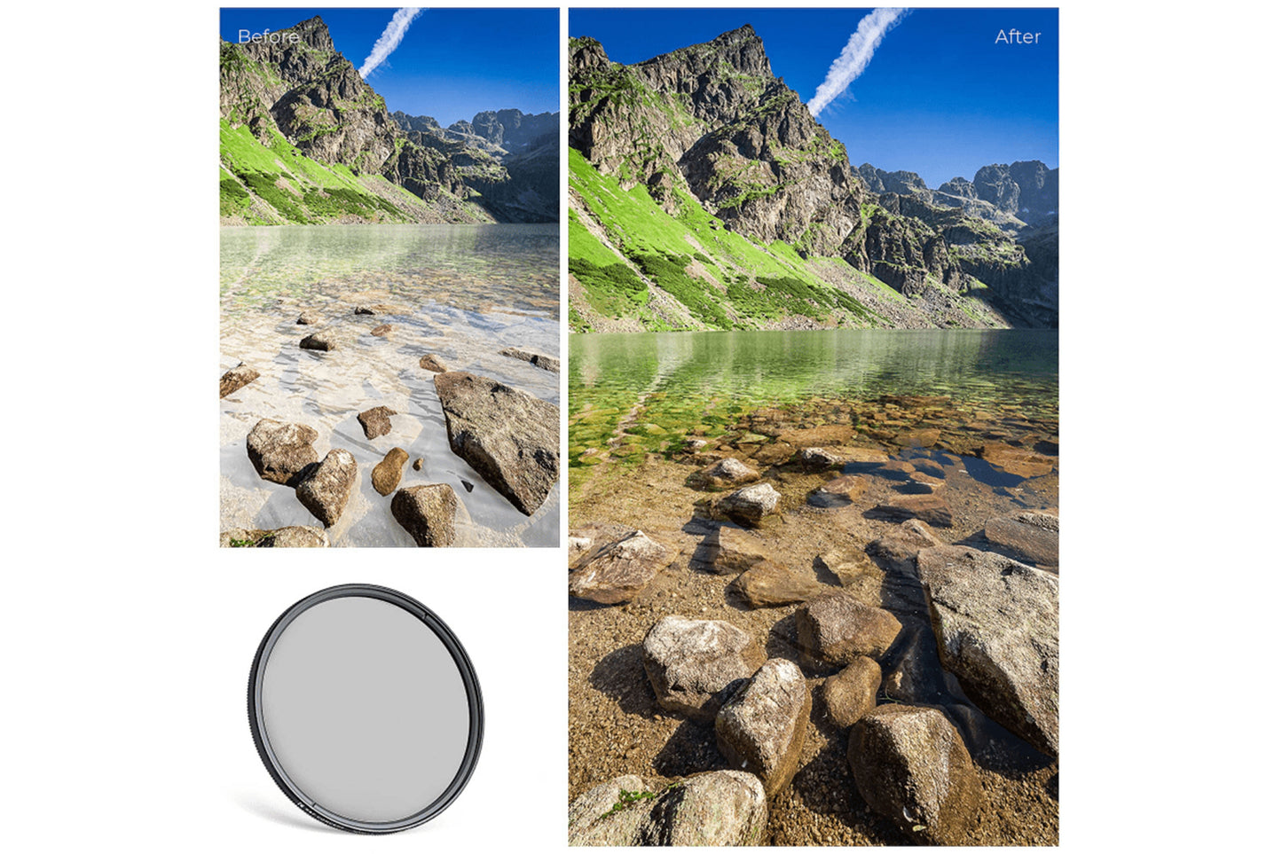 New K&F Concept 58mm Circular Polarizer Filter for Camera Lenses