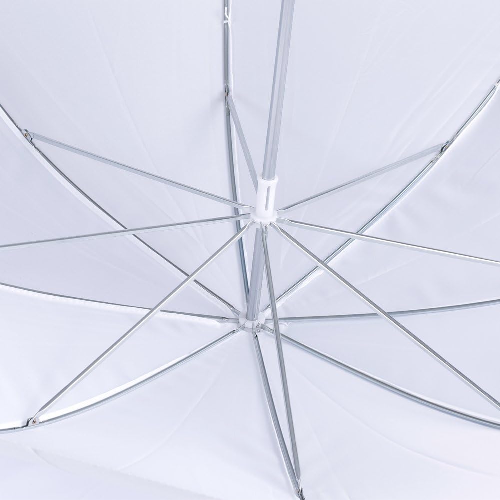 2 Pack 33"/84cm White Translucent Soft Umbrella for Photo and Video Studio Shooting