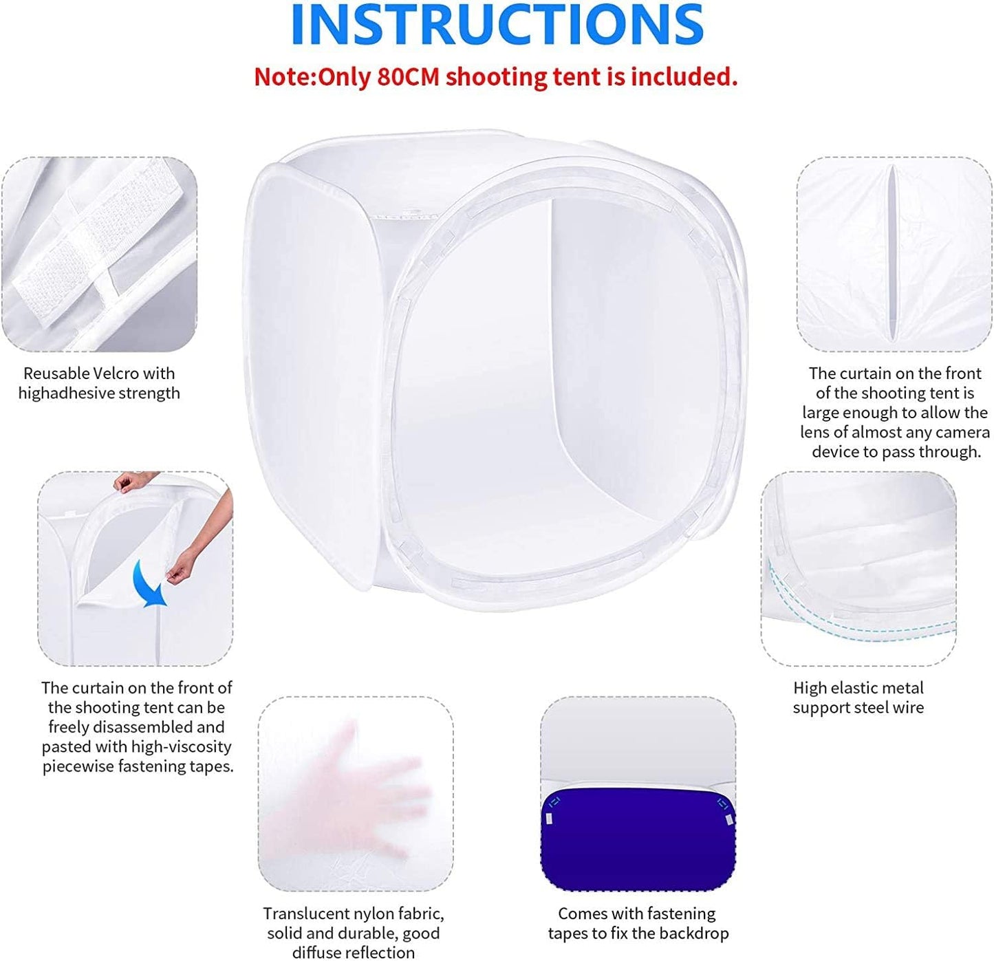 Fotiqa Portable Photo Studio Shooting Tent Light Box