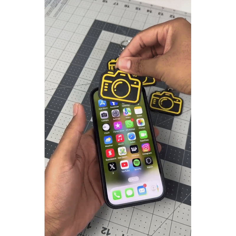 Camera NFC keychain