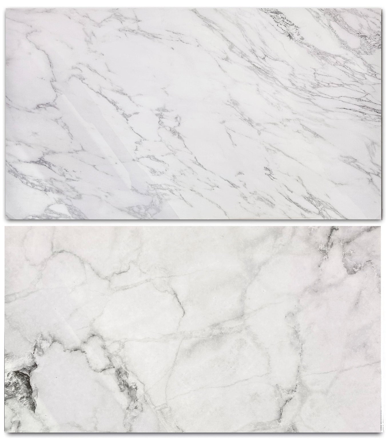 3D Double sided furniture wrap Marble and white marble Backdrop #8849