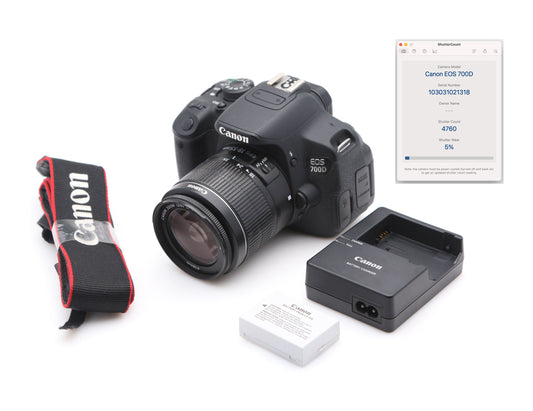 Used Canon 700D Camera with 18-55mm III Lens