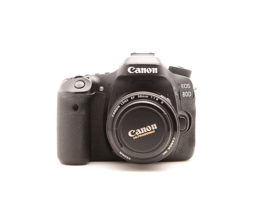 Used Canon 80D with Canon 50mm f/1.8 ii