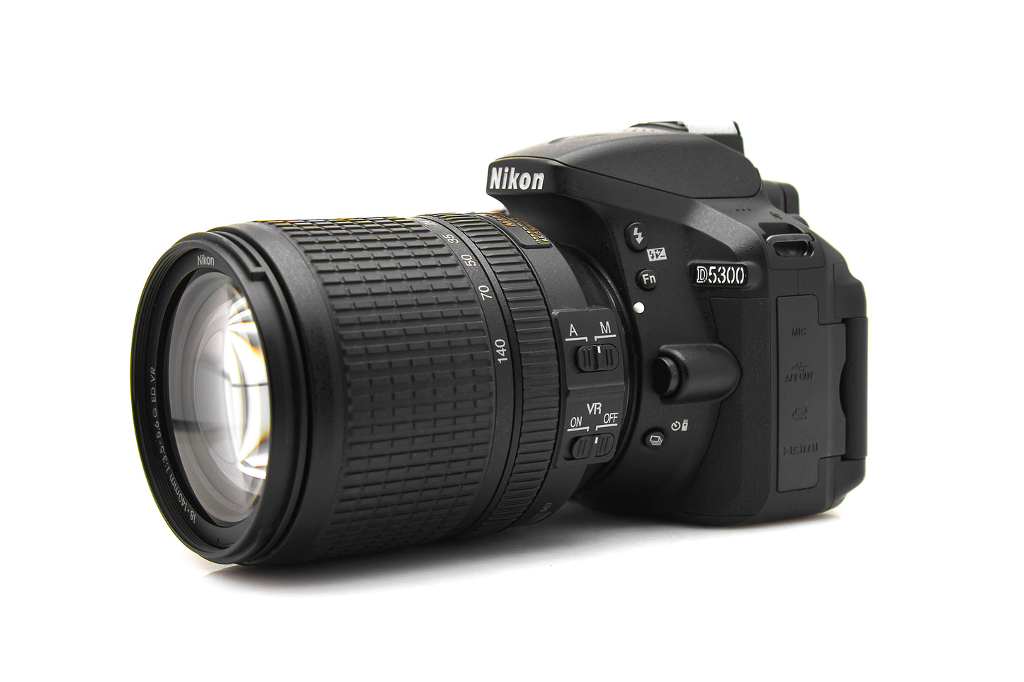 Used Nikon D5300 24.2 MP Camera Body with 18-140mm VR Lens