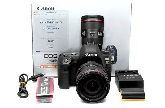 Used Canon 5D IV 30.4 MP Camera with Canon EF 24-105mm Lens