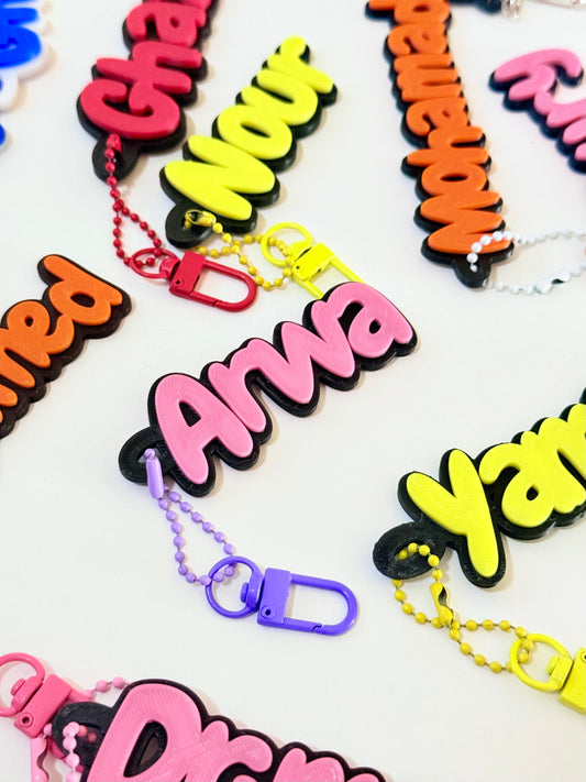 Customized 3D name Keychain with name | Best GEFT Bag Keychain home, bike keychain, GIFT FOR KIDS