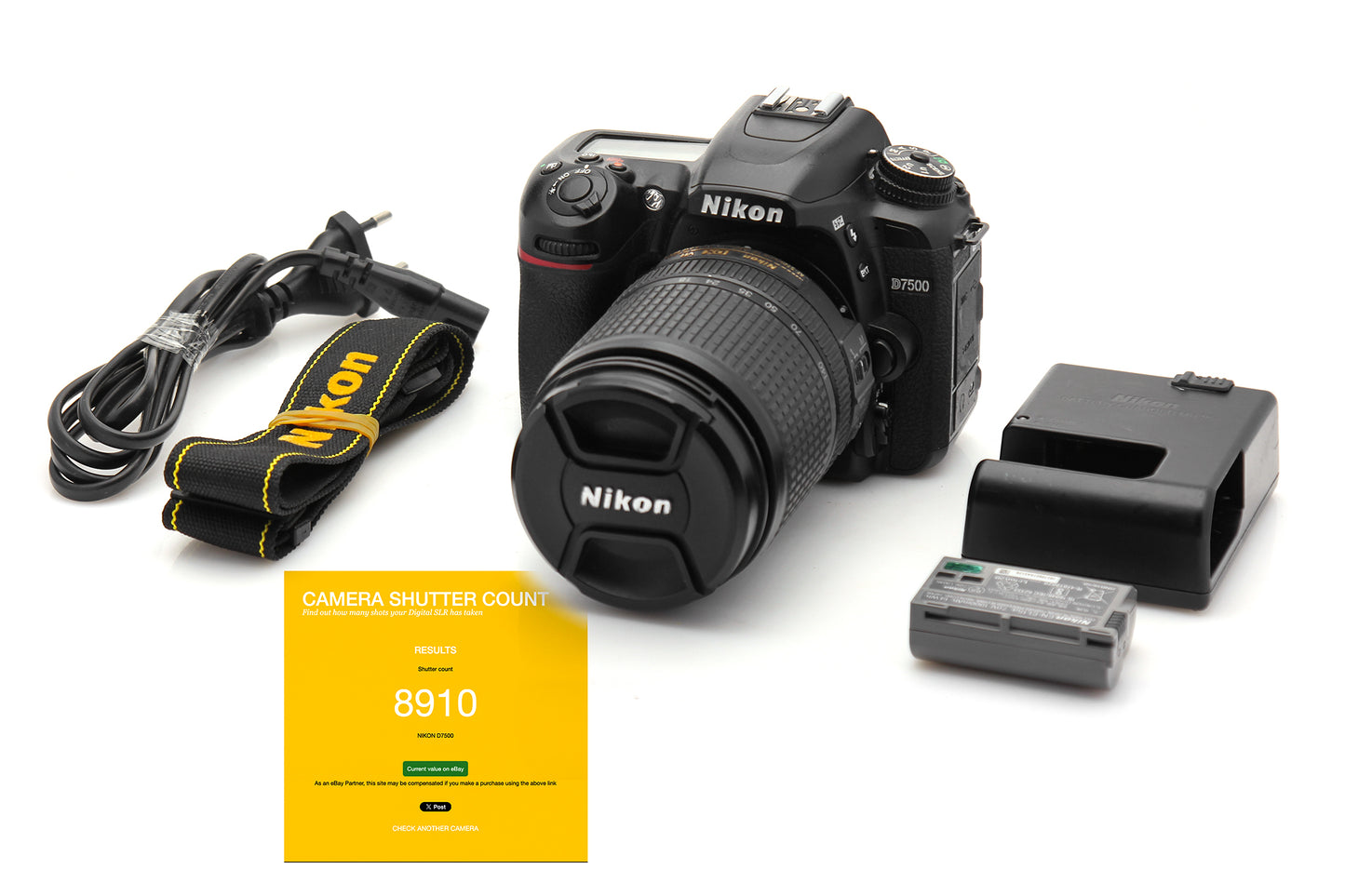 Used Nikon D7500 20.9 Megapixel Camera Body