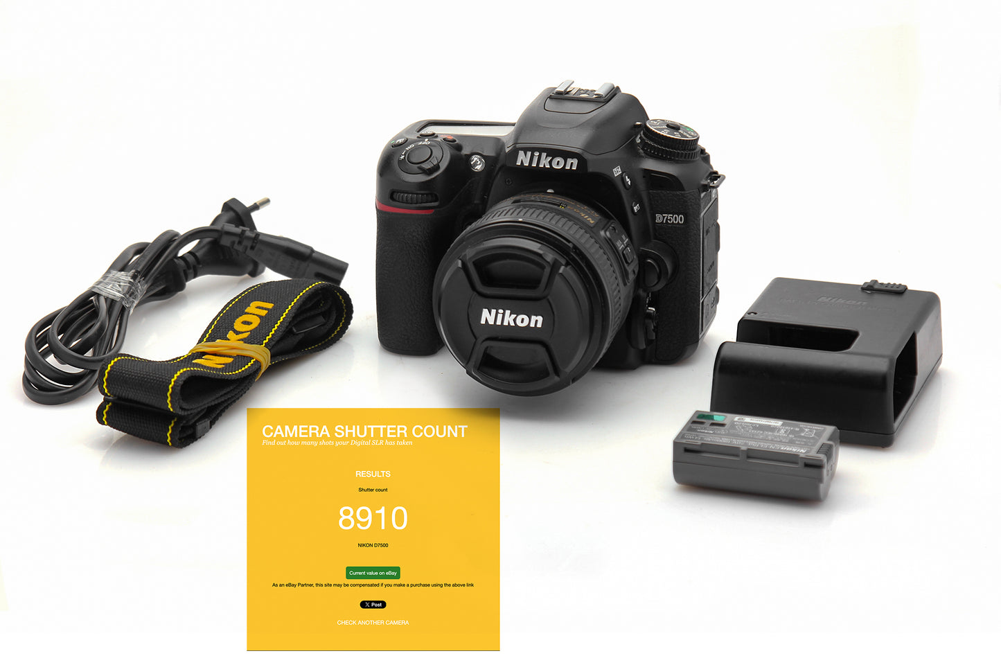 Used Nikon D7500 20.9 Megapixel Camera Body