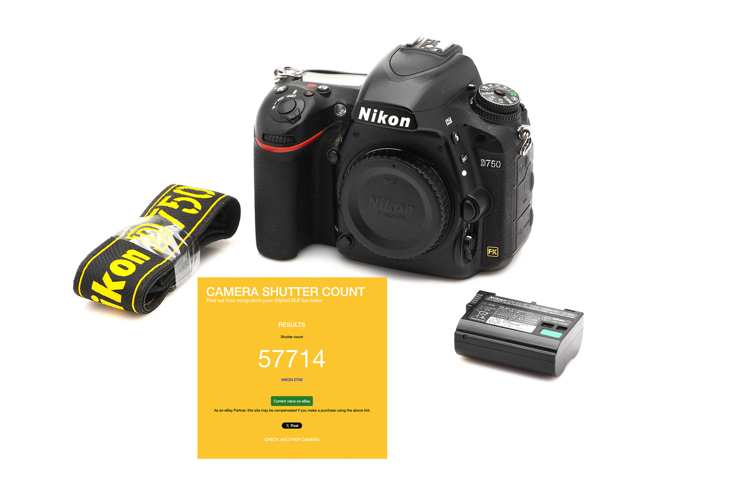 Used Nikon D750 Camera Body