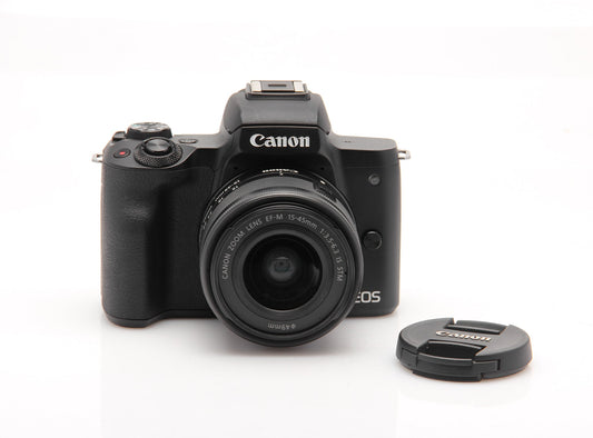 Used Canon M50 Mirrorless 24.1MP Body with 15-45mm STM lens