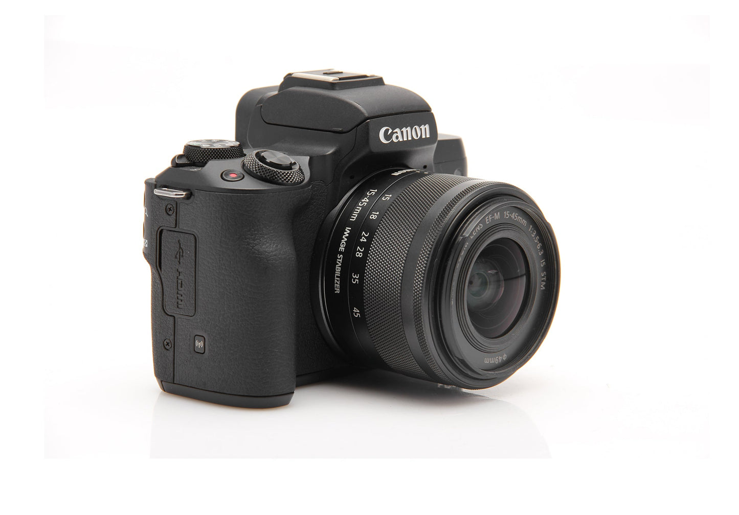 Used Canon M50 Mirrorless 24.1MP Body with 15-45mm STM lens