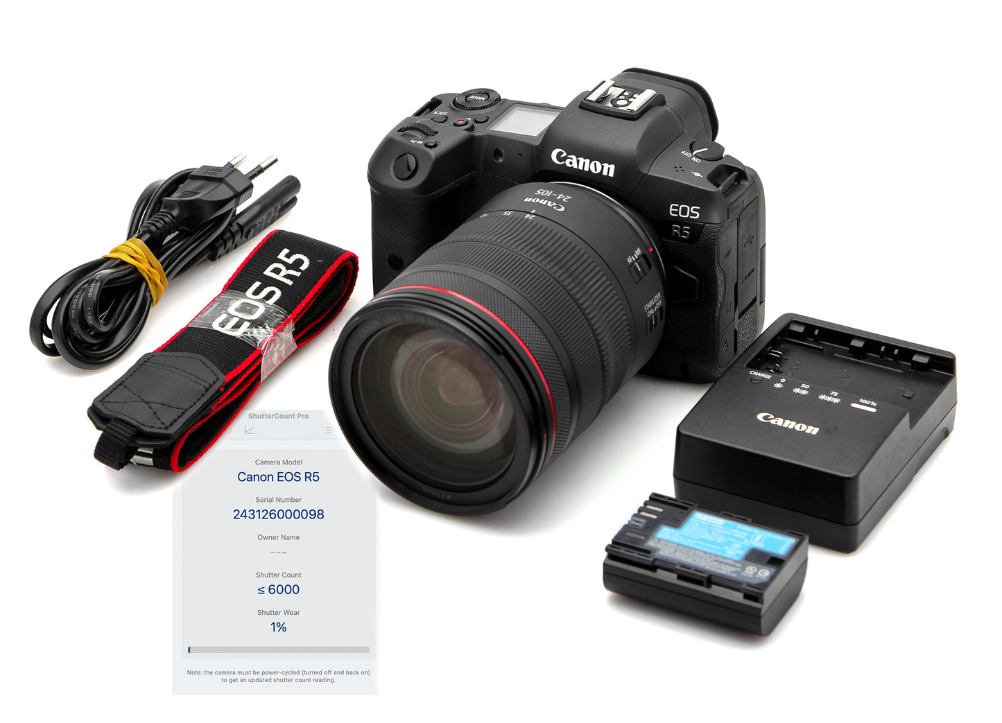 Used Canon EOS R5 Camera with RF 24-105mm F4 L Lens