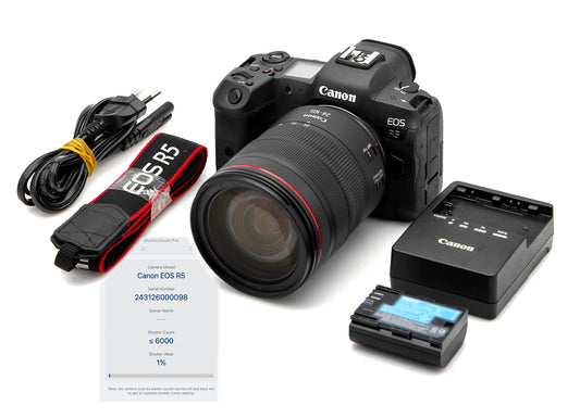 Used Canon EOS R5 Camera with RF 24-105mm F4 L Lens