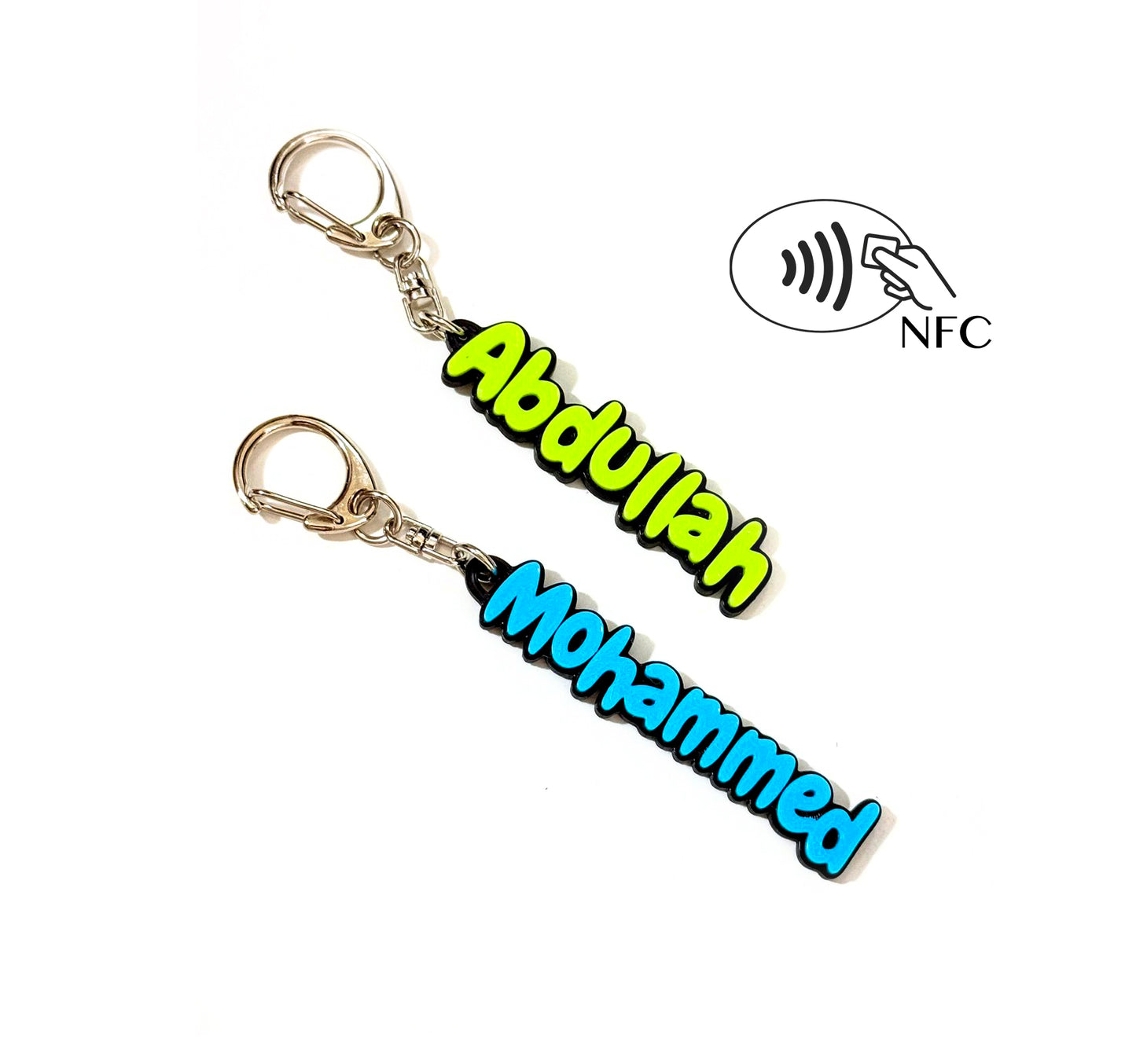 NFC 3D Custom Keychain Name Or Logo