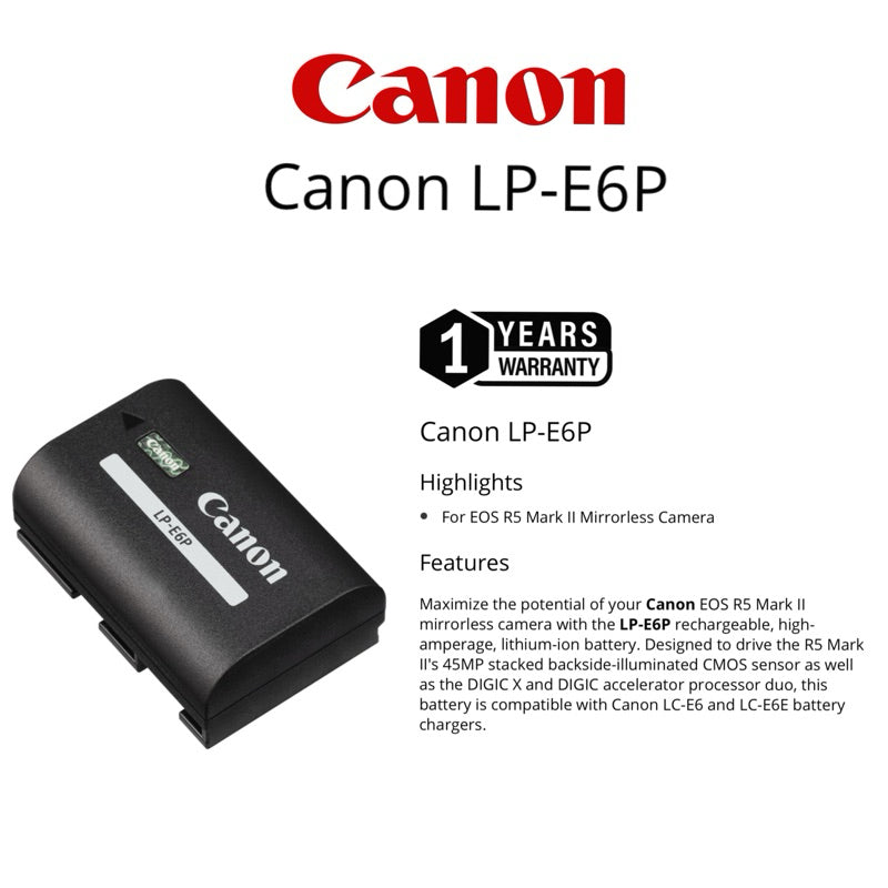 Canon LP-E6P Camera Battery for Canon Cameras