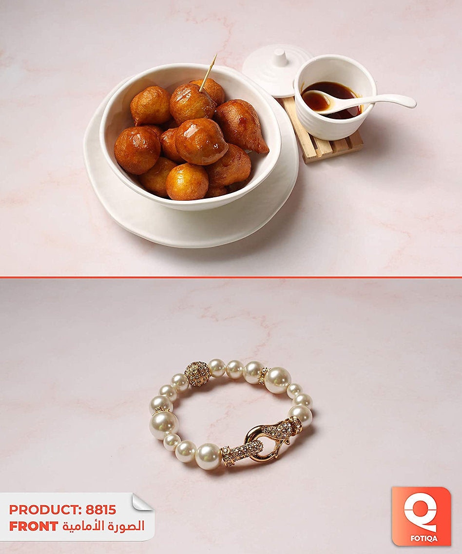 3D White & Pink Dreamy Marbles for Food Photography background (#8815)