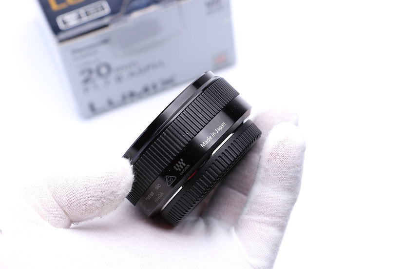 Used Panasonic Lumix G 20mm f1.7 II ASPH. Lens 20/1.7 MFT