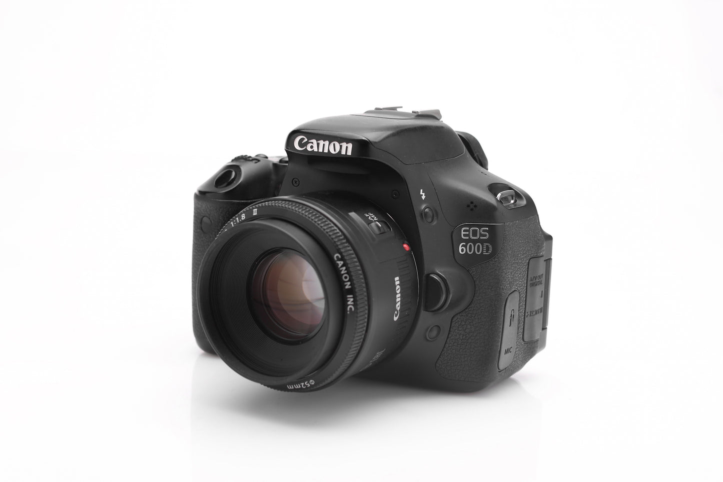 Used Canon 600D with 50mm f 1.8 Lens