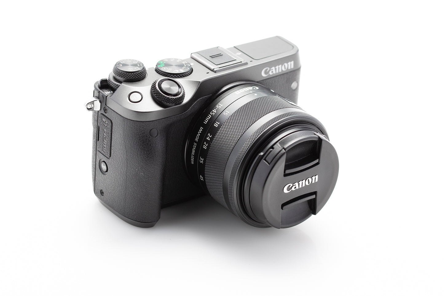 Used Canon M6 + EF-M 15-45mm IS STM Lens