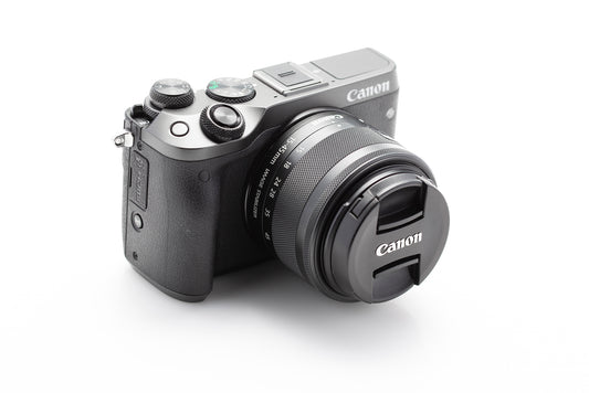 Used Canon M6 + EF-M 15-45mm IS STM Lens