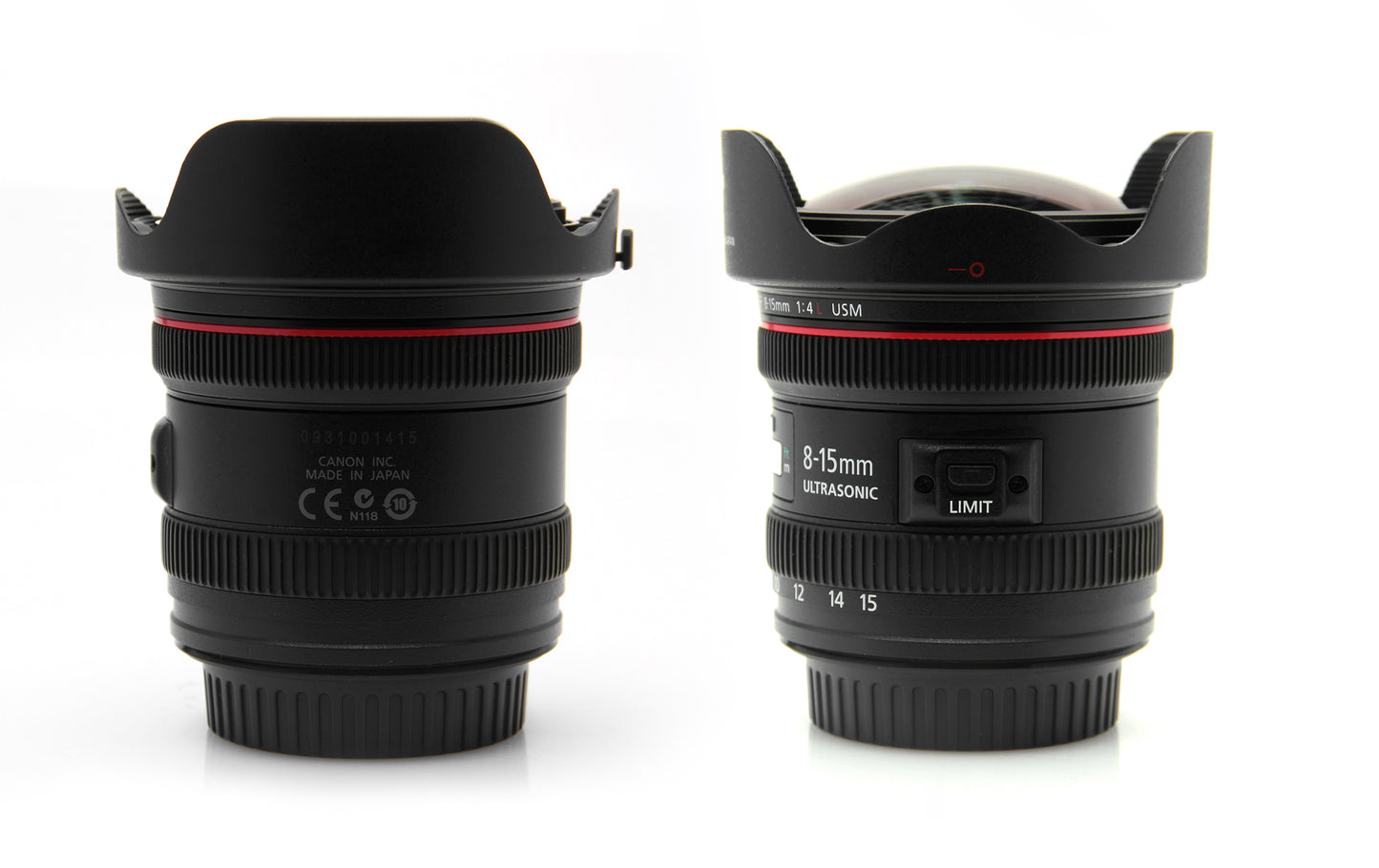 Used Canon EF 8-15mm F4 USM fisheye