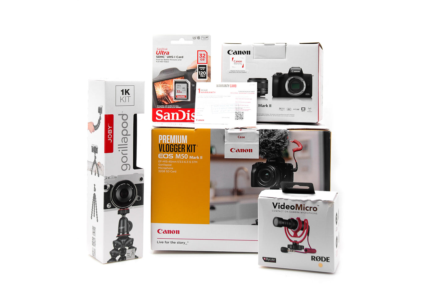 Used Canon M50 Mark ii Mirrorless Vlogging Camera Kit