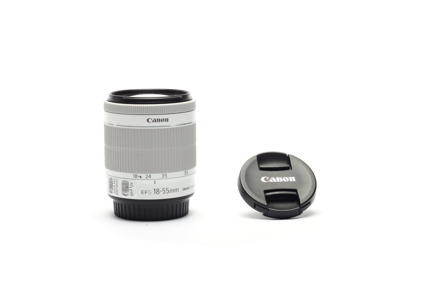 Used Canon Lens 18-55 mm STM Lens (White Color)