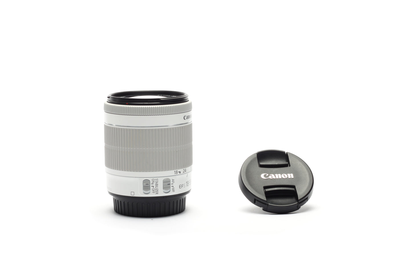 Used Canon Lens 18-55 mm STM Lens (White Color)