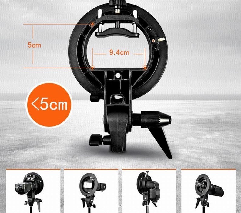 GODOX Speedlite S2 Bracket kit with softbox 60X60CM