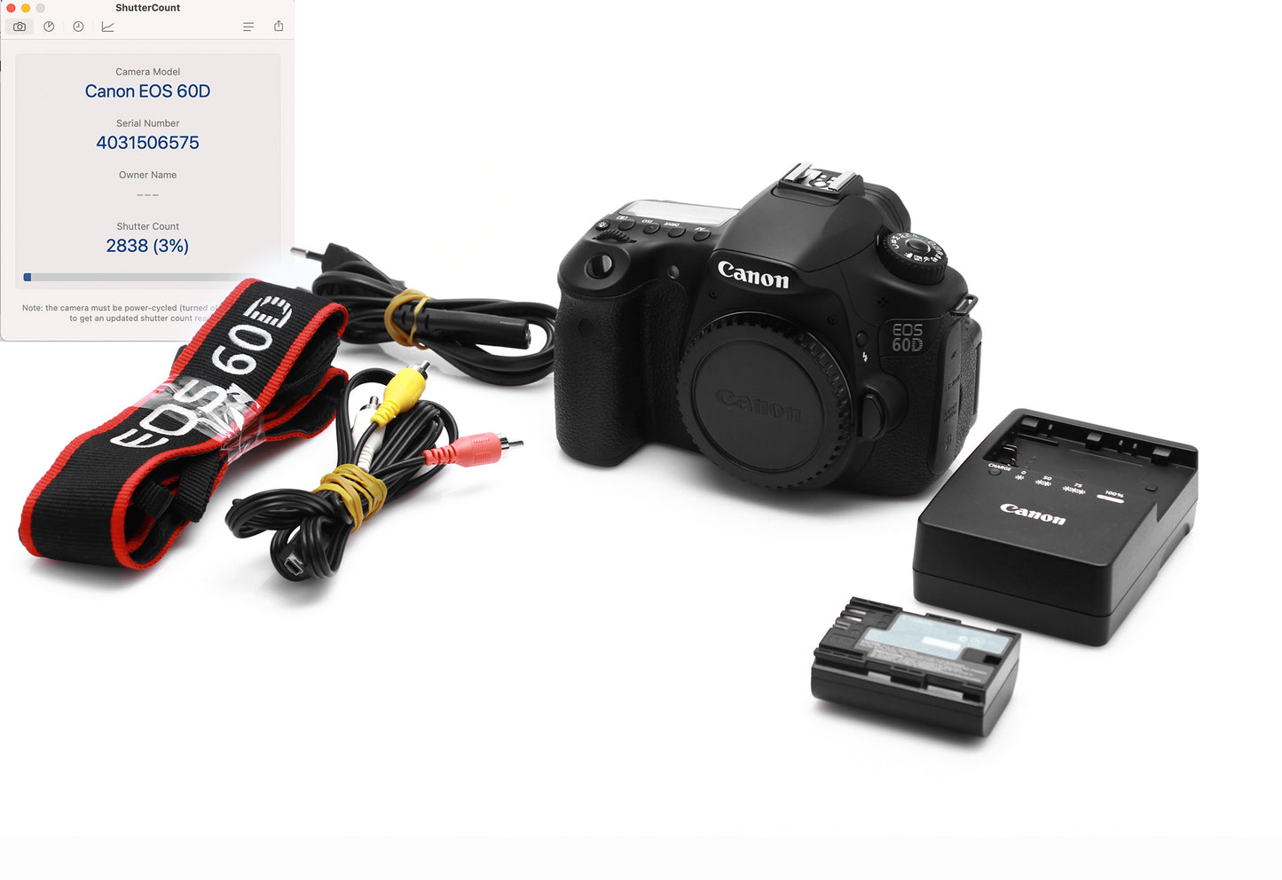 Used Canon 60D 18MP Body
