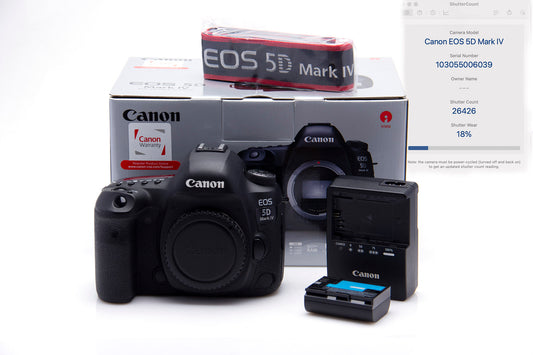 Used Canon 5DIV Mark 4 Camera Body With Box