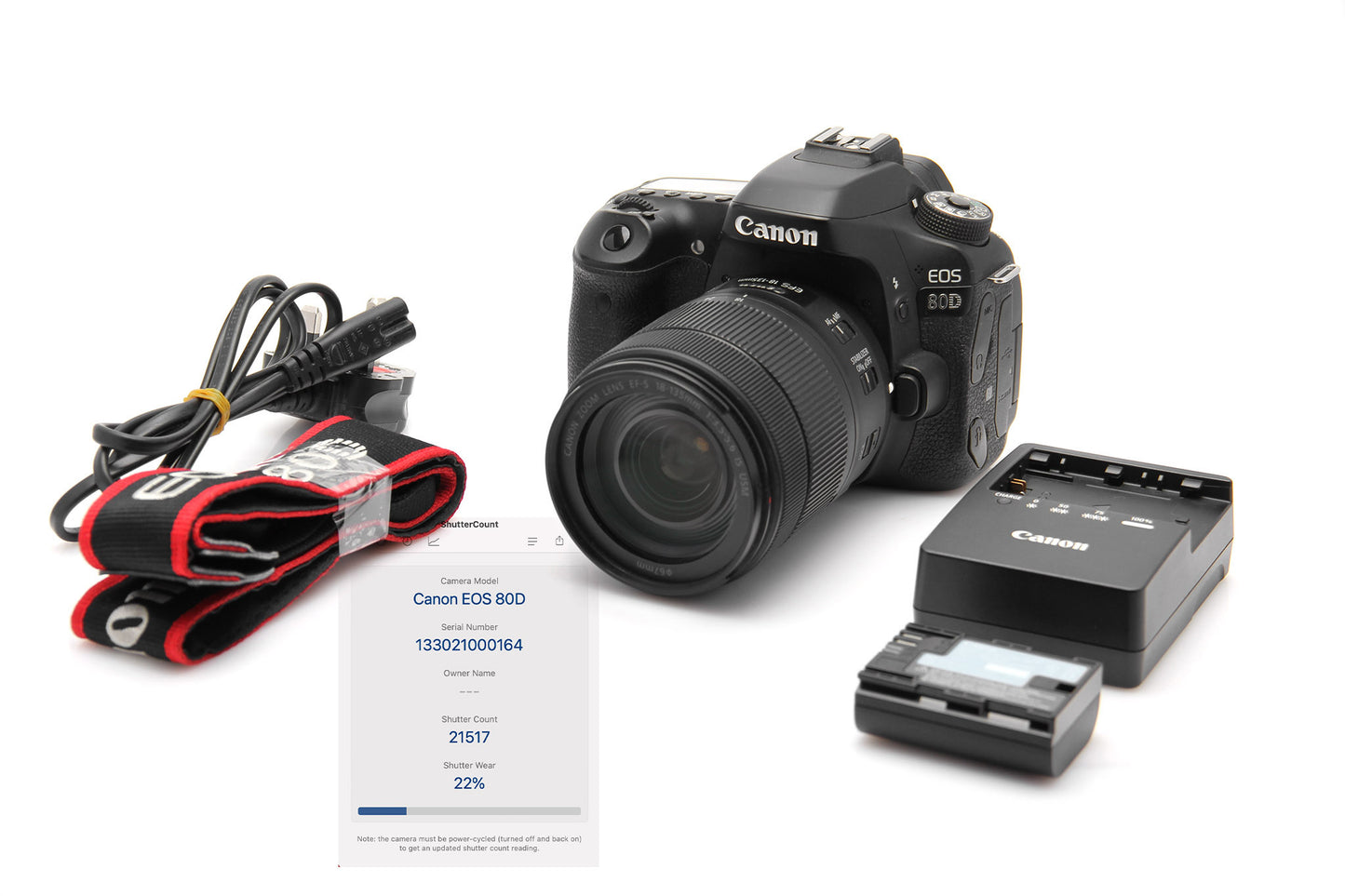 Used Canon 80D Camera With 18-135mm USM Lens