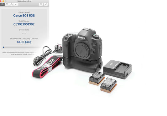 Used Canon 5DS 50.6 MP Body with BG-E11 Battery Grip