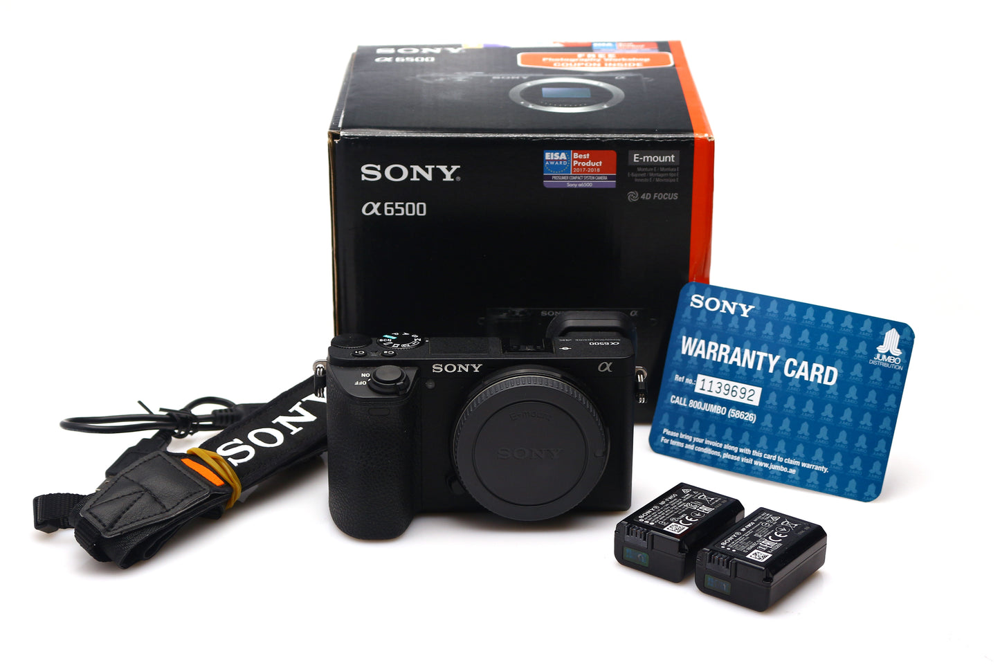 Used Sony a6500 4K 24.2MP Body