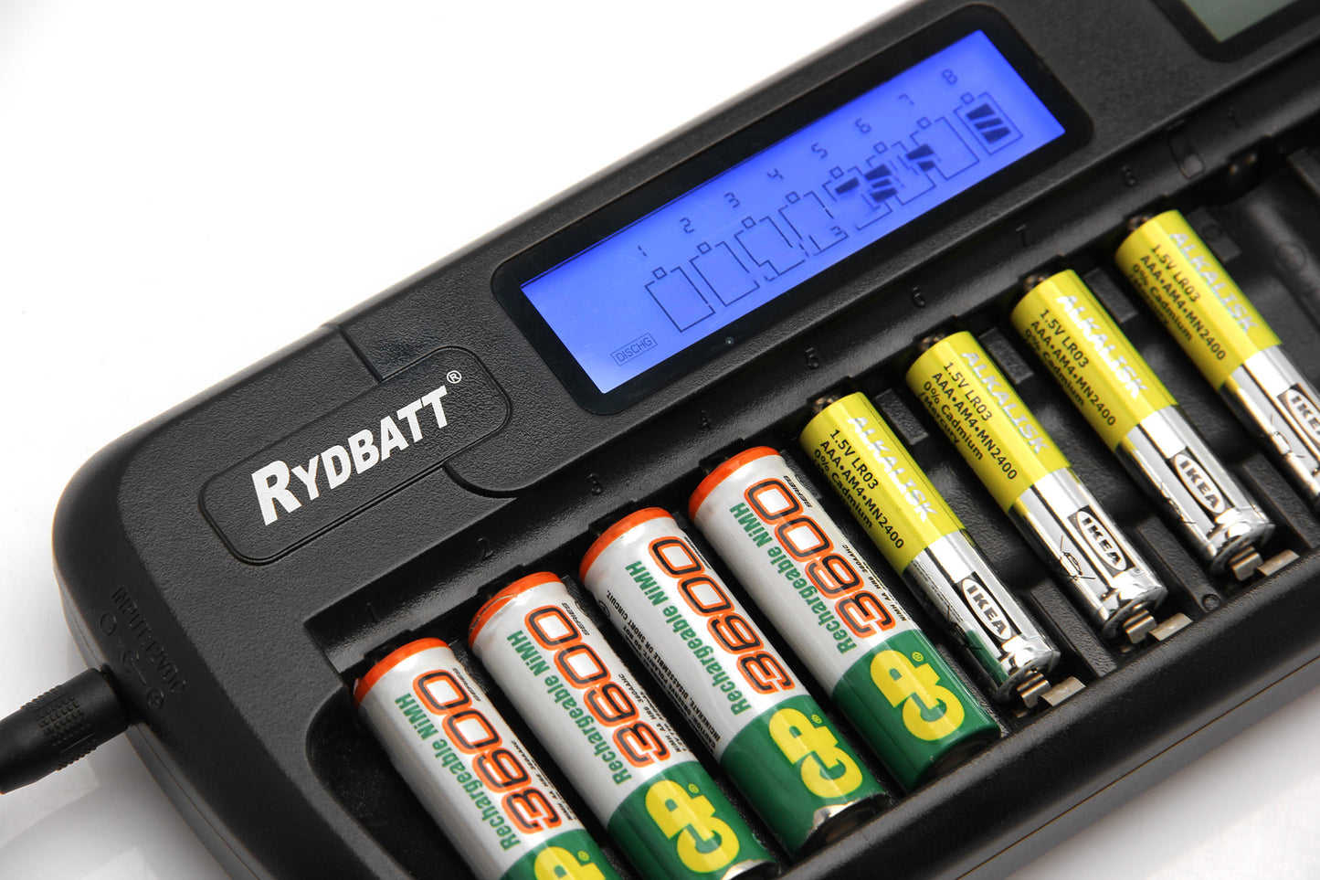 Used 16 Bay AA/AAA LCD Smart Battery Charger