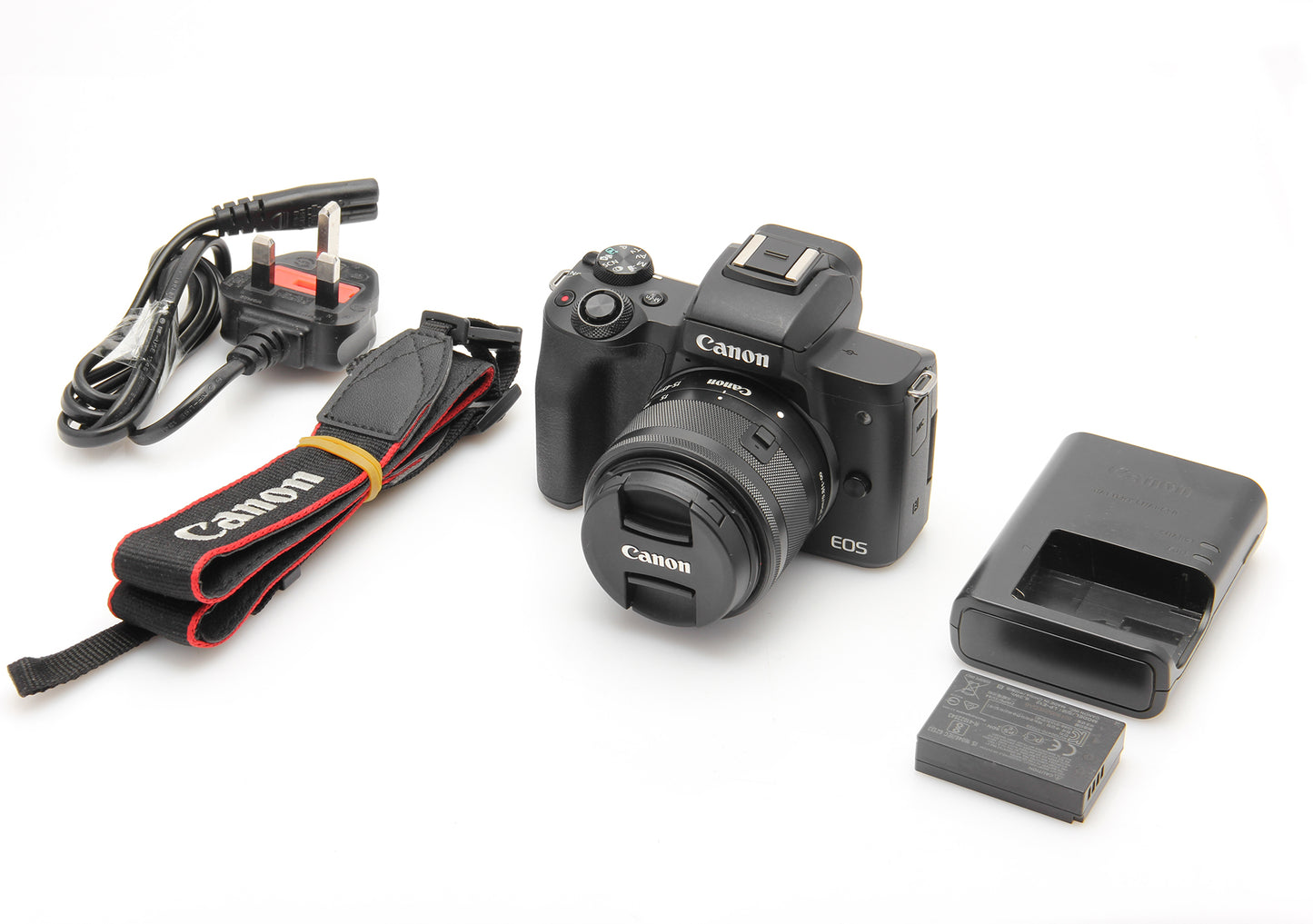 Used Canon M50 Mirrorless 24.1MP Body with 15-45mm STM lens