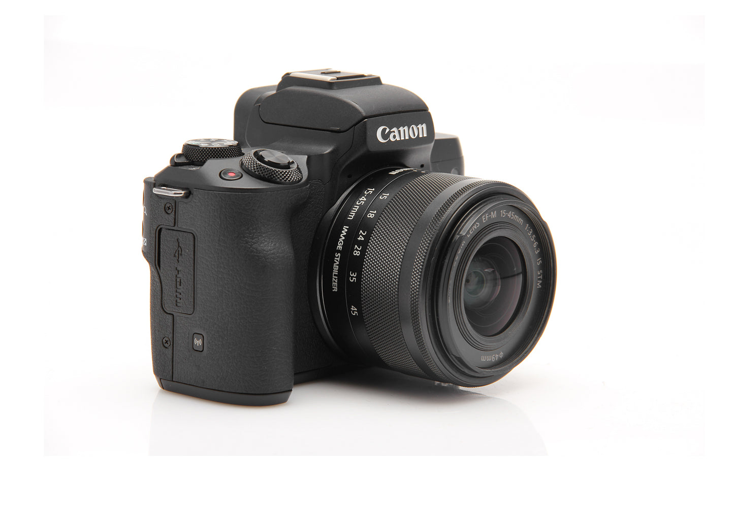 Used Canon M50 Mirrorless 24.1MP Body with 15-45mm STM lens
