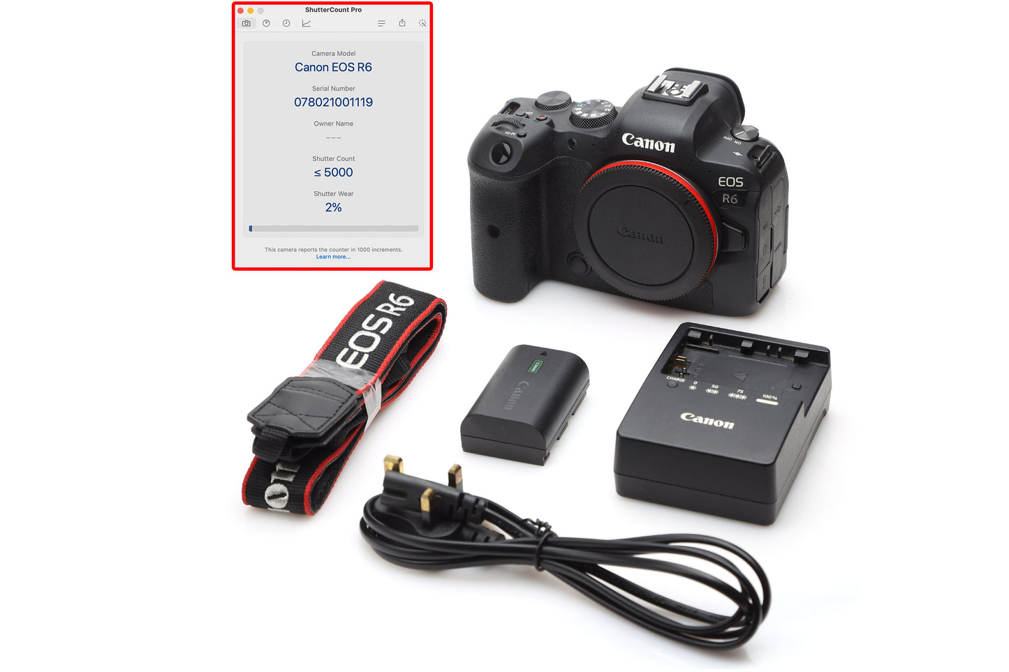 Used Canon R6 Mirrorless Camera Body