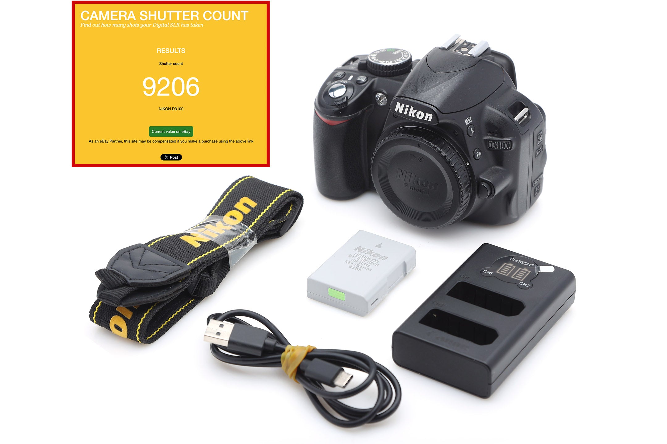 Used Nikon D3100 Camera Body in Dubai UAE – USED CAMERAS & LENSES DUBAI ...