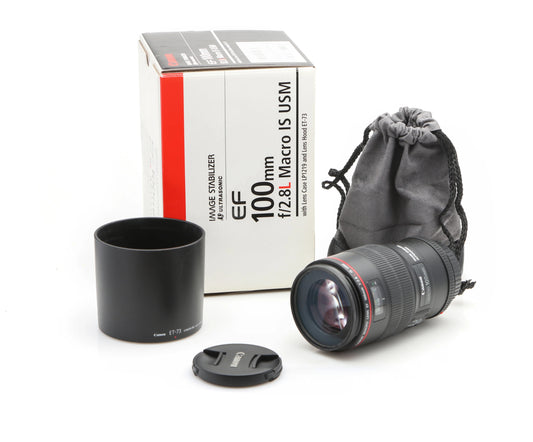 Used Canon EF 100mm f/2.8L IS Macro Lens