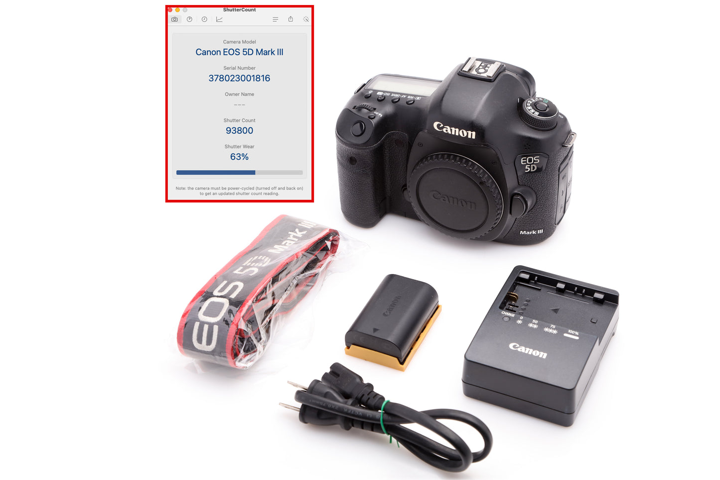Used Canon 5D Mark III 22.3 MP Body only
