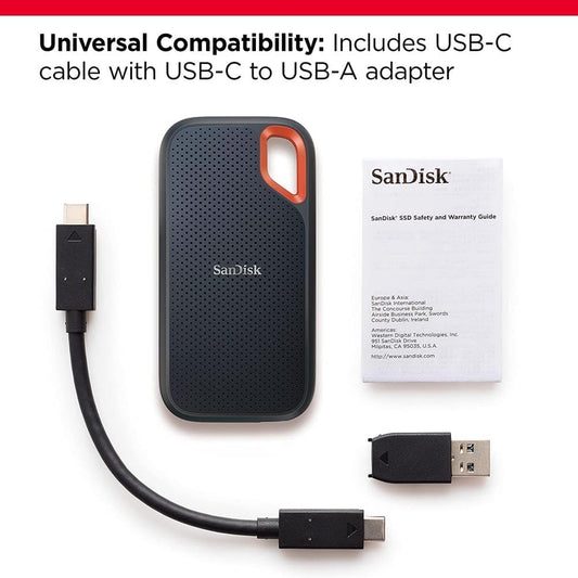 SanDisk 1TB Extreme Portable SSD Up to 1050MB/s USB C, USB 3.2 Gen 2