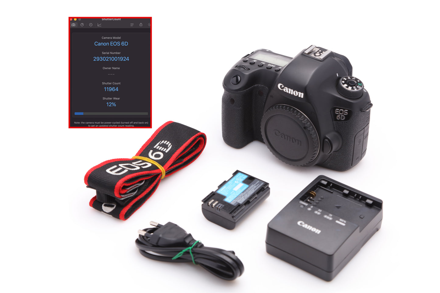 Used Canon 6D 20.2 MP Camera Body Only