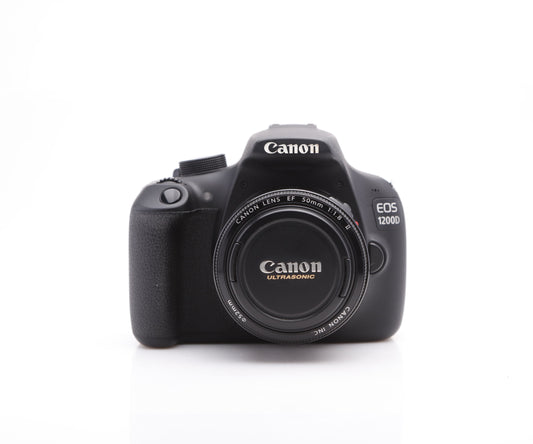 Used Canon EOS 1200D Camera with Canon EF 50mm f/1.8 ii