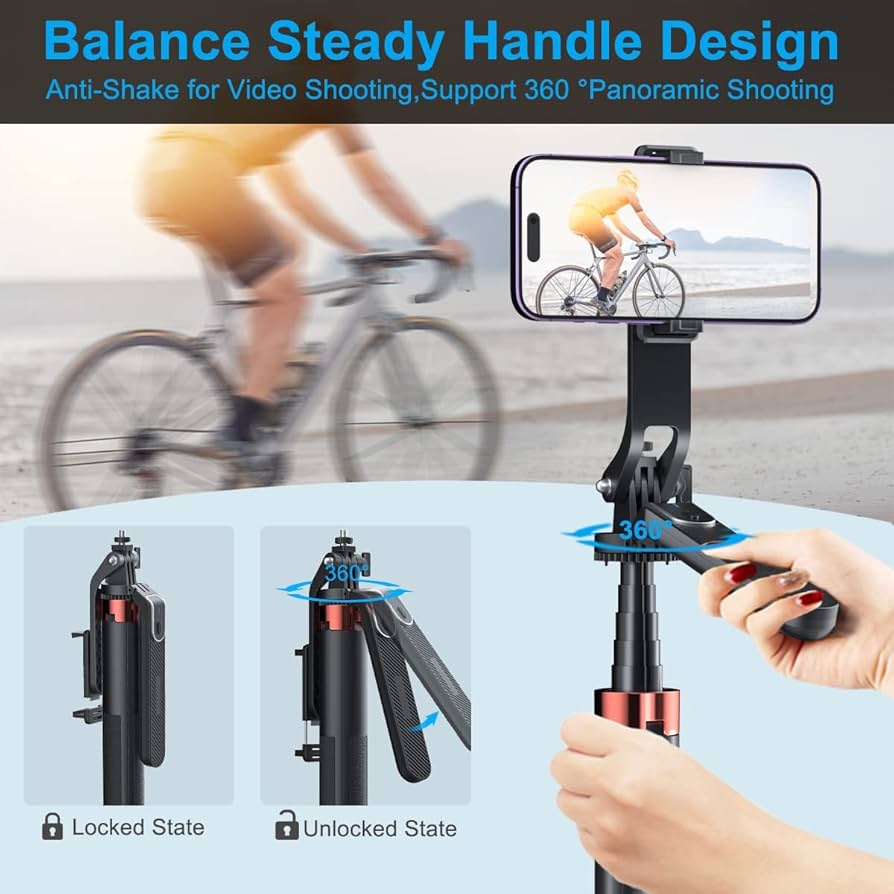 Extra Long Selfie Stick Mobile Tripod 180cm