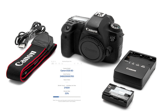 Used Canon 6D 20.2 MP Camera Body