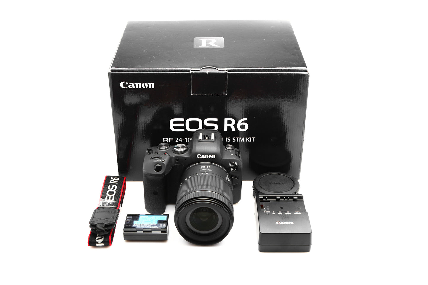 Used Canon R6 Mirrorless Camera Body with 24-105mm STM Lens