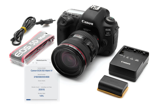 Used Canon 5D IV 30.4 MP Camera with Canon EF 24-105mm Lens